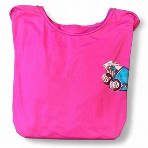 SHEIN Curve Pink Graphic T-Shirt Size 1XL